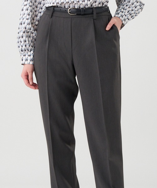 TOKYO SHIRTS(トウキョウシャツ)の「テーパード パンツ セットアップ可能(スラックス・レディース・ブラック/グレー・M/L/LL)」の1枚目の写真