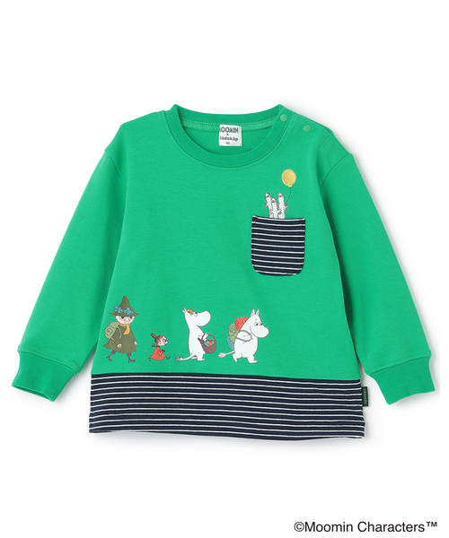 kladskap(クレードスコープ)の「【MOOMIN】ムーミンピクニック長袖Tシャツ(Tシャツ/カットソー・キッズ・アイボリー/グリーン・80cm/90cm/100cm/120cm/110cm)」の2枚目の写真