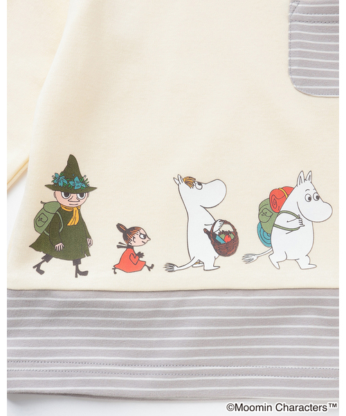 kladskap(クレードスコープ)の「【MOOMIN】ムーミンピクニック長袖Tシャツ(Tシャツ/カットソー・キッズ・アイボリー/グリーン・80cm/90cm/100cm/120cm/110cm)」の6枚目の写真