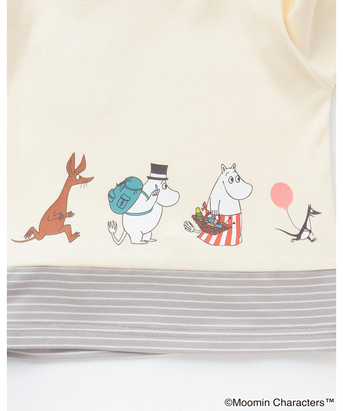 kladskap(クレードスコープ)の「【MOOMIN】ムーミンピクニック長袖Tシャツ(Tシャツ/カットソー・キッズ・アイボリー/グリーン・80cm/90cm/100cm/120cm/110cm)」の8枚目の写真