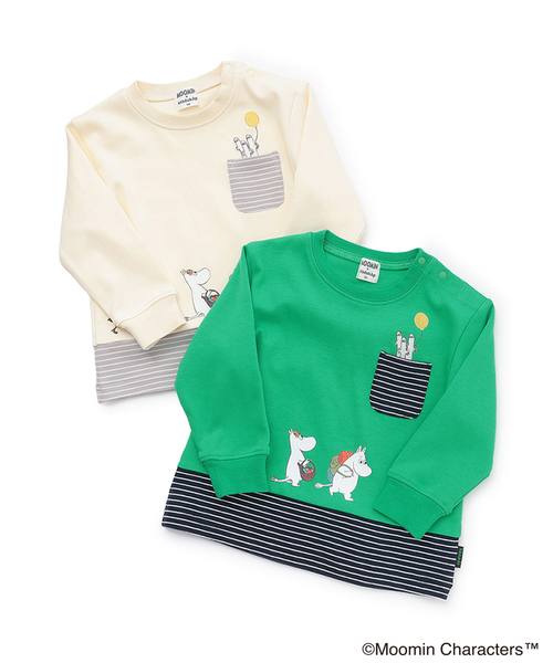 kladskap(クレードスコープ)の「【MOOMIN】ムーミンピクニック長袖Tシャツ(Tシャツ/カットソー・キッズ・アイボリー/グリーン・80cm/90cm/100cm/120cm/110cm)」の10枚目の写真