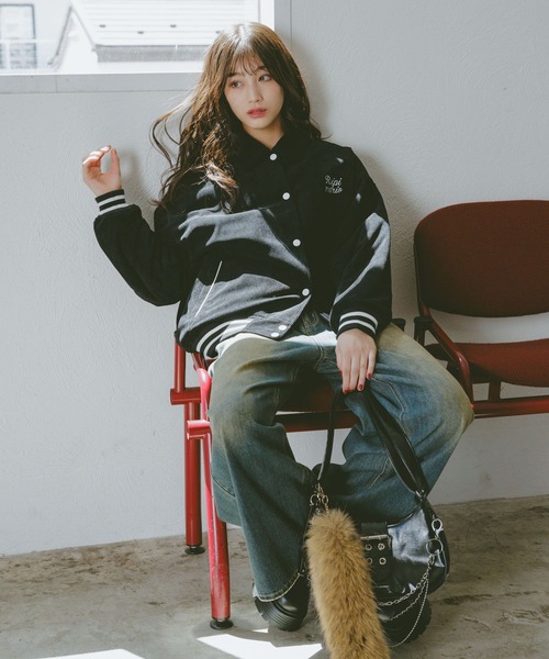repipi armario（レピピ アルマリオ）の「コーデュロイスタジャン（スタジャン・キッズ・ブラック/ブルー/ブラウン・SMALL/MEDIUM/LARGE）」の4枚目の写真