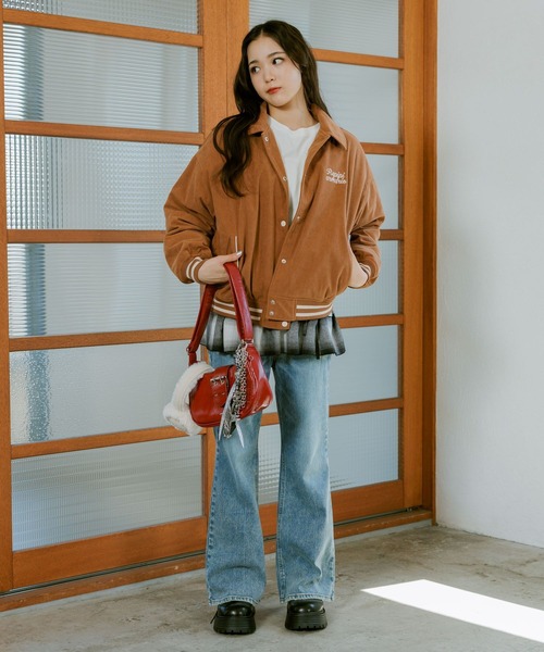 repipi armario（レピピ アルマリオ）の「コーデュロイスタジャン（スタジャン・キッズ・ブラック/ブルー/ブラウン・SMALL/MEDIUM/LARGE）」の9枚目の写真