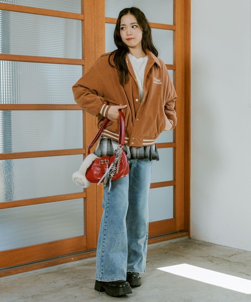repipi armario（レピピ アルマリオ）の「コーデュロイスタジャン（スタジャン・キッズ・ブラック/ブルー/ブラウン・SMALL/MEDIUM/LARGE）」の11枚目の写真