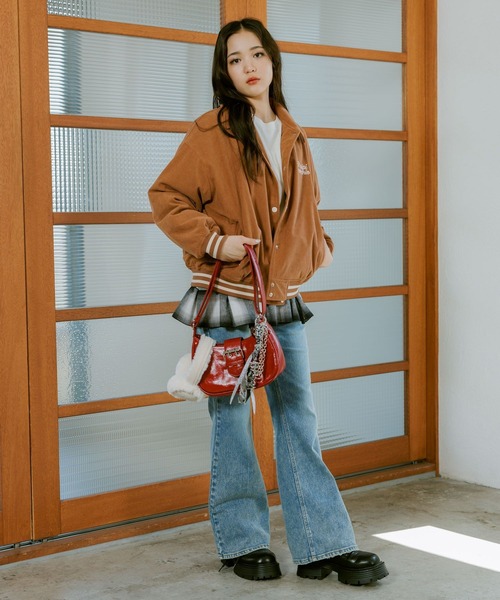 repipi armario（レピピ アルマリオ）の「コーデュロイスタジャン（スタジャン・キッズ・ブラック/ブルー/ブラウン・SMALL/MEDIUM/LARGE）」の12枚目の写真