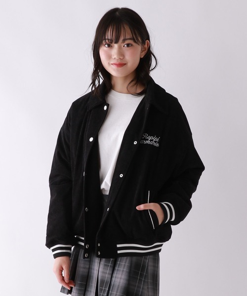 repipi armario（レピピ アルマリオ）の「コーデュロイスタジャン（スタジャン・キッズ・ブラック/ブルー/ブラウン・SMALL/MEDIUM/LARGE）」の18枚目の写真