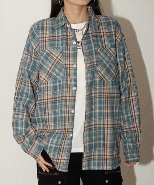 MAISON DE THERESE(メゾン ド テレーズ)の「ビンテージ チェック シャツ(シャツ/ブラウス・レディース・レッド/ブルー・M/L)」の13枚目の写真