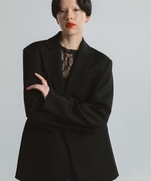 CINOH | CAVARLY TWILL BACK BUTTON JACKET(テーラードジャケット)