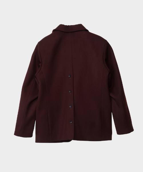 CINOH(チノ)の「CAVARLY TWILL BACK BUTTON JACKET(テーラードジャケット・レディース・ブラック/ブラウン・38)」の15枚目の写真