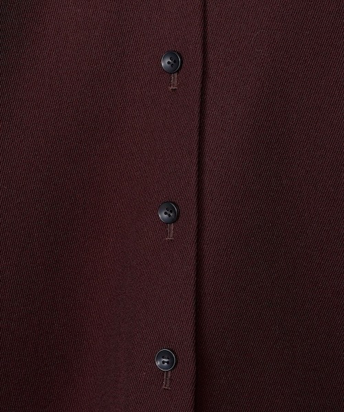 CINOH(チノ)の「CAVARLY TWILL BACK BUTTON JACKET(テーラードジャケット・レディース・ブラック/ブラウン・38)」の16枚目の写真