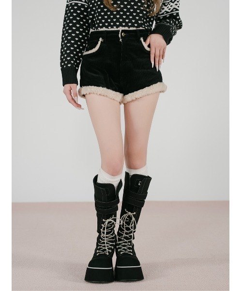 ポイントボアコーデュロイショートパンツ ポイントボアコーデュロイショートパンツ（その他パンツ）｜Darich