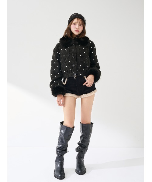 darich ダーリッチ　ポイントボア　コーデュロイショートパンツ ポイントボアコーデュロイショートパンツ（その他パンツ）｜Darich