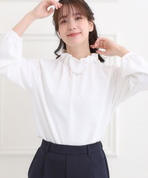 SHOO・LA・RUE | 【洗濯機可/S-3L】上品で華やか スタンドフリルブラウス(シャツ/ブラウス)