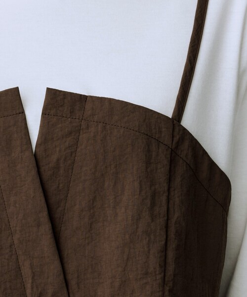 UNTITLED（アンタイトル）の「【洗える/ゆったりシルエット】ビスチェドッキング　プルオーバー（Tシャツ/カットソー・レディース・ブラウン系その他5/ブラック系4/ベージュ系4・48/44/04/02/50/00）」の22枚目の写真