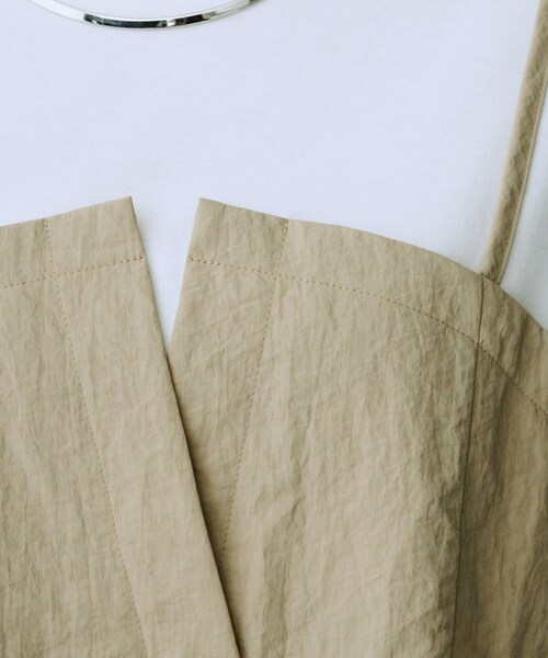 UNTITLED（アンタイトル）の「【洗える/ゆったりシルエット】ビスチェドッキング　プルオーバー（Tシャツ/カットソー・レディース・ブラウン系その他5/ブラック系4/ベージュ系4・48/44/04/02/50/00）」の7枚目の写真