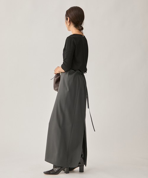 VERMEIL par iena（ヴェルメイユパーイエナ）の「Ballet neck RIB プルオーバー（Tシャツ/カットソー・レディース・ホワイト/ブラック・FREE）」の10枚目の写真