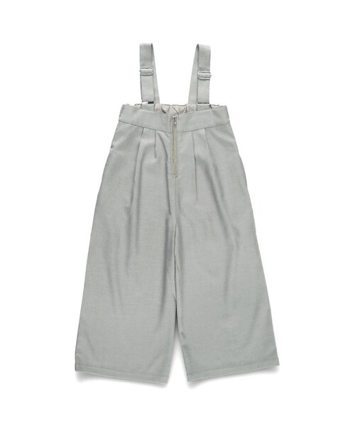BRANSHES(ブランシェス)の「【プチレディ】ハイウエストサロペット(サロペット/オーバーオール・キッズ・グレー/ブラック・110/120/150/130/140/90/100)」の2枚目の写真