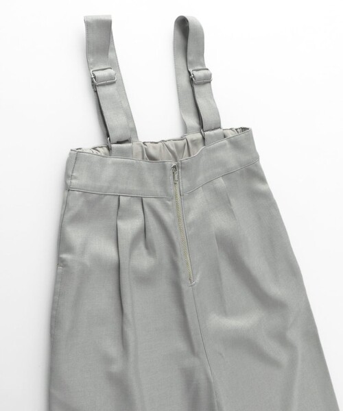 BRANSHES(ブランシェス)の「【プチレディ】ハイウエストサロペット(サロペット/オーバーオール・キッズ・グレー/ブラック・110/120/150/130/140/90/100)」の11枚目の写真