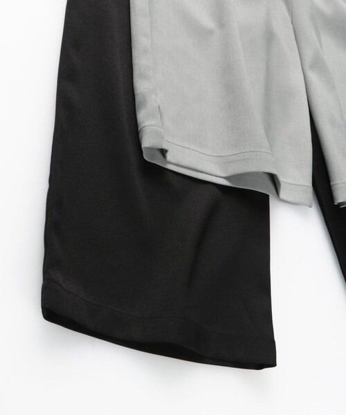BRANSHES(ブランシェス)の「【プチレディ】ハイウエストサロペット(サロペット/オーバーオール・キッズ・グレー/ブラック・110/120/150/130/140/90/100)」の6枚目の写真