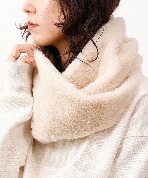 【新品未使用】AIMER フェイクファースヌード ベージュ フェイクファースヌード（9570MM10） | MONO COMME CA (Women