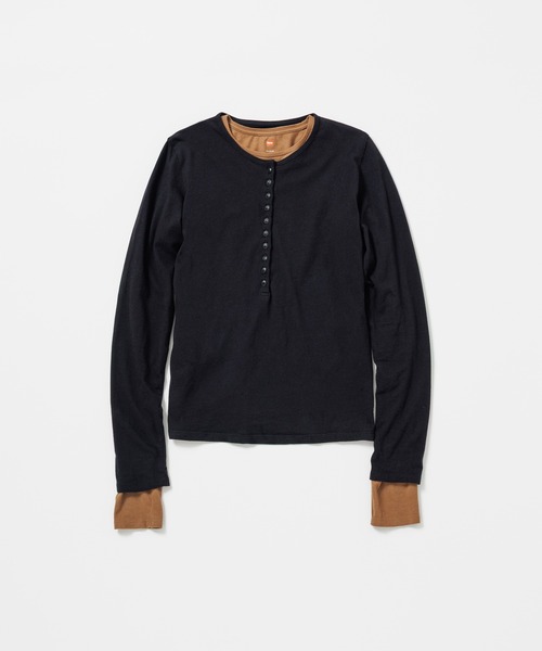 WOMEN【Hanes for BIOTOP】WASHED COTTON LONG SLEEVE PULLOVER 2P WOMEN【Hanes for BIOTOP】WASHED COTTON LONG SLEEVE PULLOVER 2P