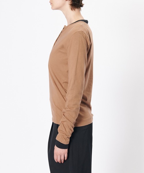 WOMEN【Hanes for BIOTOP】WASHED COTTON LONG SLEEVE PULLOVER 2P