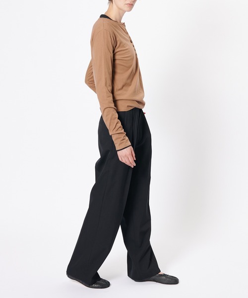 WOMEN【Hanes for BIOTOP】WASHED COTTON LONG SLEEVE PULLOVER 2P