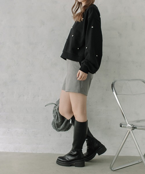 Flugge（フラッジー）の「ツイルショートパンツ（その他パンツ・レディース・グレー/ブラック・FREE）」の5枚目の写真