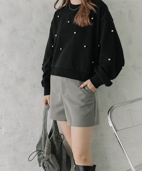 Flugge（フラッジー）の「ツイルショートパンツ（その他パンツ・レディース・グレー/ブラック・FREE）」の10枚目の写真