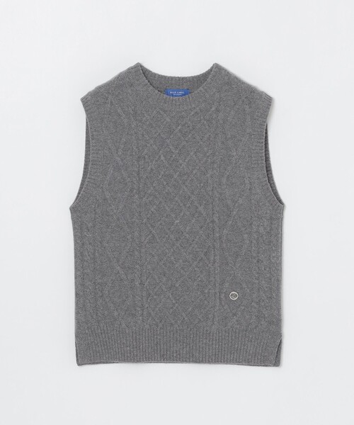 BLUE LABEL CRESTBRIDGE（ブルーレーベルクレストブリッジ）の「ニットベスト付きカットソー（ニット/セーター・レディース・グレー系その他/オフホワイト/ベージュ・38）」の5枚目の写真