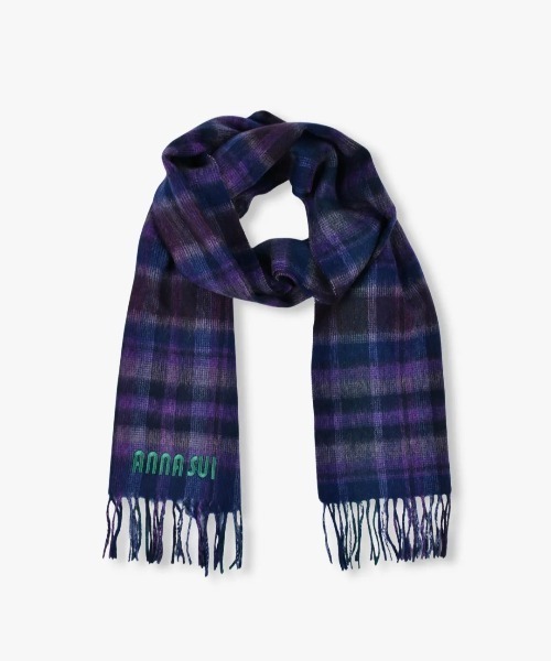 ANNA SUI（アナスイ）の「バタフライウールリバーシブルマフラー