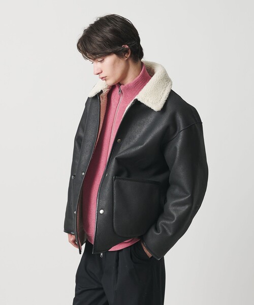 ムートンライク リバーシブル ジャケット（ブルゾン）｜MONKEY TIME