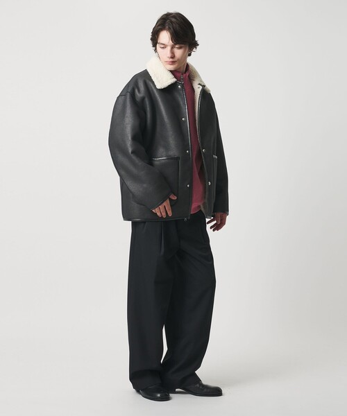 ムートンライク リバーシブル ジャケット（ブルゾン）｜MONKEY TIME