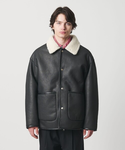 ムートンライク リバーシブル ジャケット（ブルゾン）｜MONKEY TIME