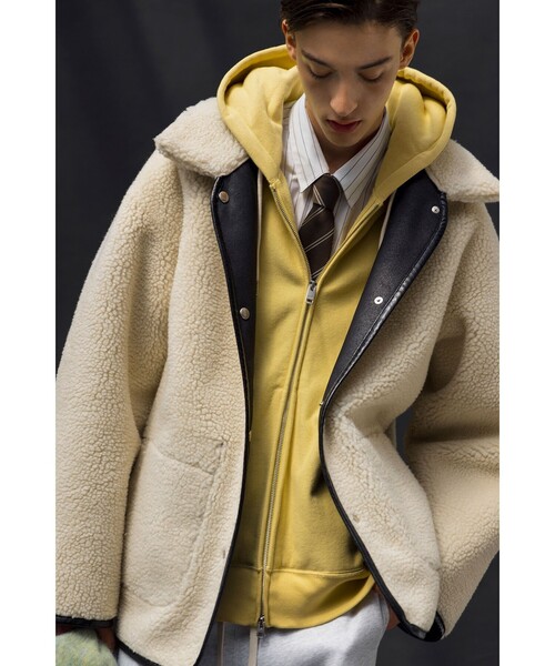 ムートンライク リバーシブル ジャケット（ブルゾン）｜MONKEY TIME