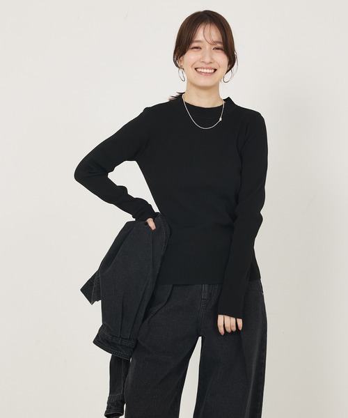 abahouse mavie(アバハウスマヴィ)の「プチハイネックリブプルオーバー(Tシャツ/カットソー・レディース・グレイッシュブルー/ブラック/ホワイト/ホワイト系その他・フリー)」の21枚目の写真