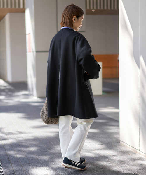 今期完売MACKINTOSHネイビーノーカラーコートHUMBIEハンビーIENA 今期完売MACKINTOSHネイビーノーカラーコートHUMBIEハンビーIENA