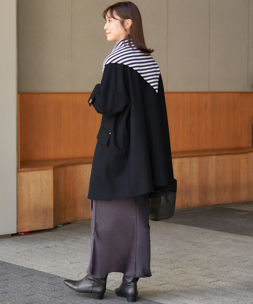 IENA(イエナ)の「MACKINTOSH/マッキントッシュ 別注 HUMBIE NC MB EX コート L252MO1160F2K(ノーカラーコート・レディース・ネイビー・36/38)」の17枚目の写真