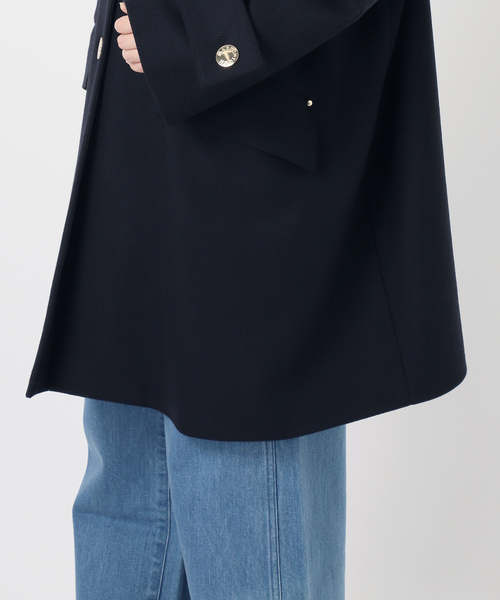 IENA(イエナ)の「MACKINTOSH/マッキントッシュ 別注 HUMBIE NC MB EX コート L252MO1160F2K(ノーカラーコート・レディース・ネイビー・36/38)」の9枚目の写真