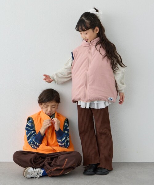 PENNEYS(ぺニーズ)の「【KIDS】【FOX×TYPY】リバーシブル配色フリース中綿ベスト(ベスト・キッズ・カーキ/ネイビー・150/130/110)」の17枚目の写真