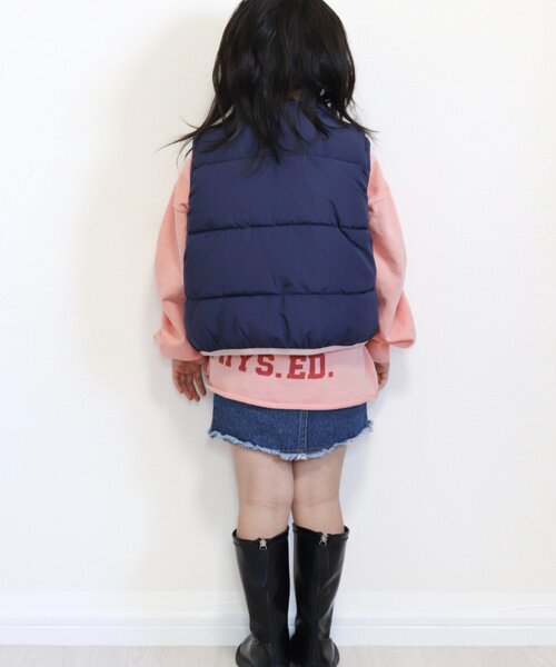 PENNEYS(ぺニーズ)の「【KIDS】【FOX×TYPY】リバーシブル配色フリース中綿ベスト(ベスト・キッズ・カーキ/ネイビー・150/130/110)」の19枚目の写真
