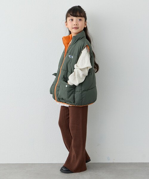 PENNEYS(ぺニーズ)の「【KIDS】【FOX×TYPY】リバーシブル配色フリース中綿ベスト(ベスト・キッズ・カーキ/ネイビー・150/130/110)」の22枚目の写真