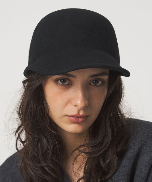 green label relaxing（グリーンレーベルリラクシング）の「フェルト ジョッキー キャップ 2（キャップ・レディース・ブラウン系/ブラック・FREE）」の3枚目の写真