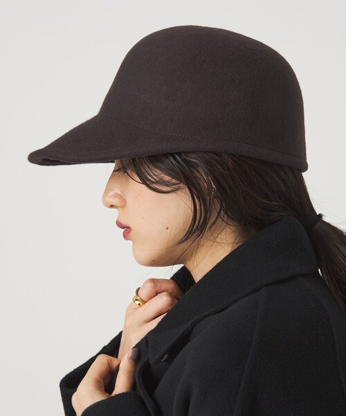 green label relaxing（グリーンレーベルリラクシング）の「フェルト ジョッキー キャップ 2（キャップ・レディース・ブラウン系/ブラック・FREE）」の20枚目の写真
