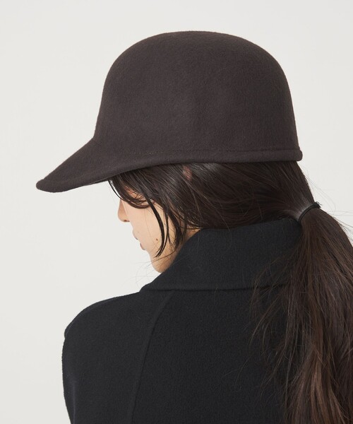 green label relaxing（グリーンレーベルリラクシング）の「フェルト ジョッキー キャップ 2（キャップ・レディース・ブラウン系/ブラック・FREE）」の19枚目の写真