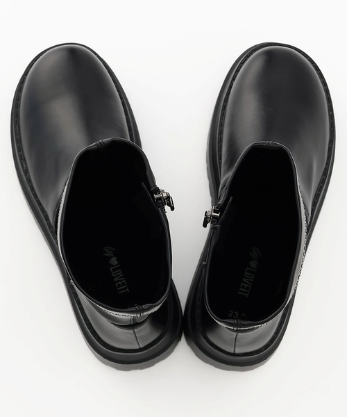 by LOVEiT（バイラビット）の「厚底ショートブーツ（ブーツ・キッズ・ブラック・22cm/23cm/24cm）」の12枚目の写真