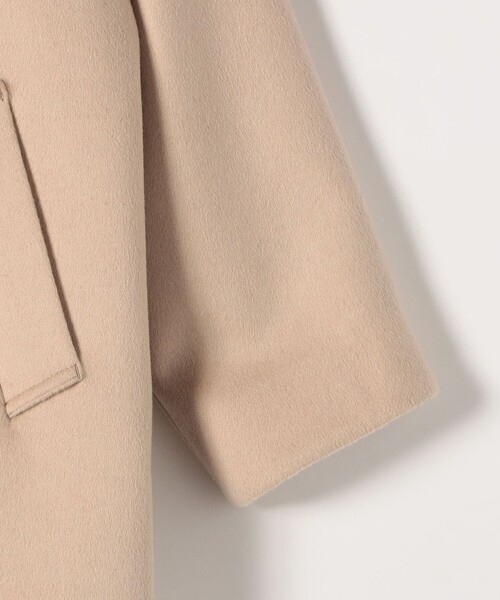 quaranciel(カランシエル)の「quaranciel: PURE WOOL ダブルブレスト テーラード ハーフ コート(ピーコート・レディース・ベージュ/ライトグレー/ブラック・ONE SIZE)」の15枚目の写真