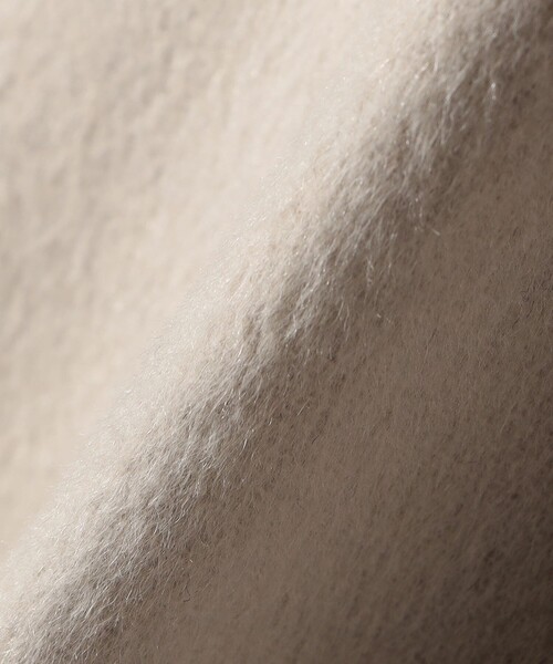 quaranciel(カランシエル)の「quaranciel: PURE WOOL ダブルブレスト テーラード ハーフ コート(ピーコート・レディース・ベージュ/ライトグレー/ブラック・ONE SIZE)」の22枚目の写真