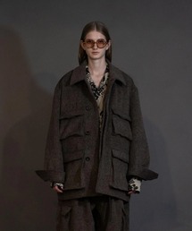 my beautiful landlet（マイビューティフルランドレット）の「【my beautiful landlet】 ALPACA SHAGGY COVERALL JACKET（ミリタリージャケット）」