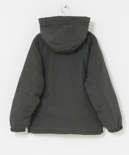 EKAL（エカル）の「『UR TECH』中綿フードジャケット（ダウンジャケット/コート・レディース・ダークブラウン/チャコールグレー・ONE）」の16枚目の写真